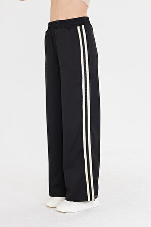 Şeritli Atlas Pantolon 