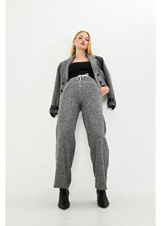 Beli Garnili Balıksırtı Desen Pantolon 