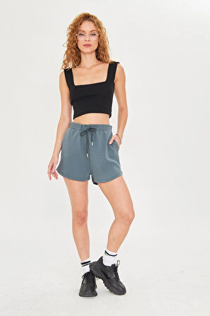 Beli Lastikli Modal Şort 