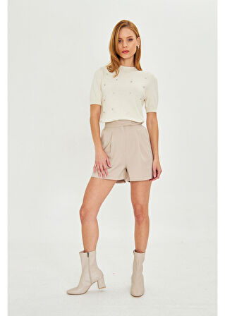 Pileli Şort 