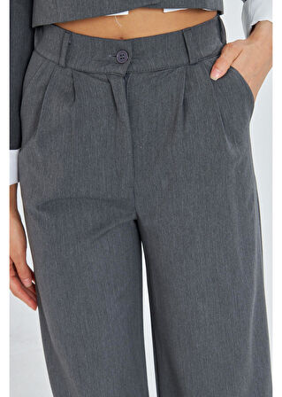 Arka Kemeri Lastikli Palazzo Pantolon 