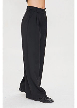 Arka Kemeri Lastikli Palazzo Pantolon 