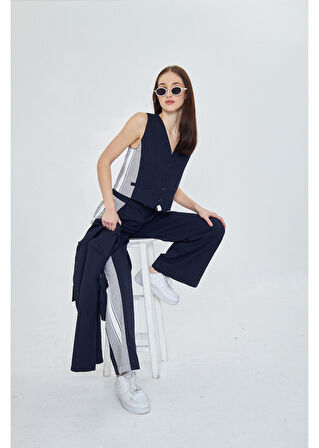 Yanları Şeritli Garnili Pantolon 