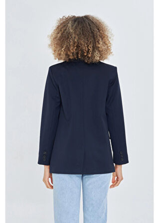 Tek Düğmeli Saten Astarlı Ceket 