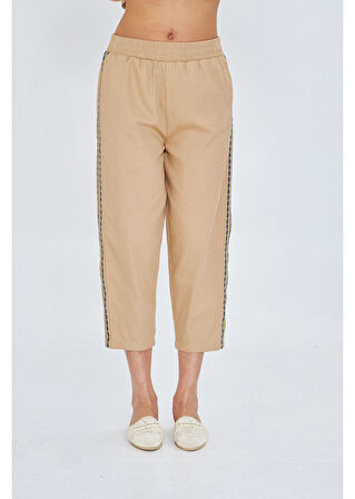 Yanları Nakışlı Gabardin Pantolon 