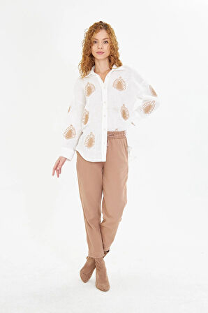 Paçası Püsküllü Pantolon 