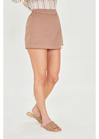 Gabardin Şort Etek 