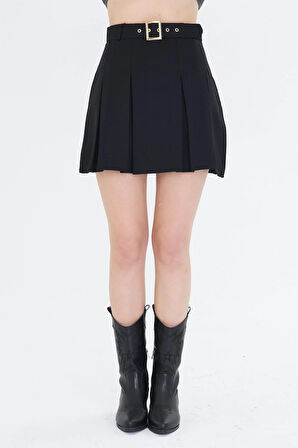 Pileli Poliviskon Etek 