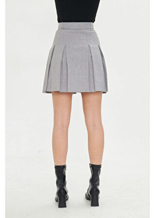 Pileli Poliviskon Etek 