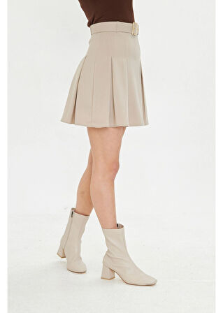 Pileli Poliviskon Etek 