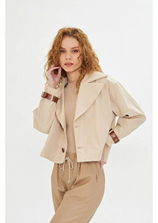 Kruvaze Suya Dayanıklı Trençkot 