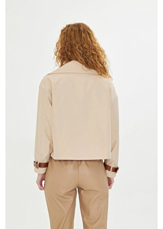 Kruvaze Suya Dayanıklı Trençkot 