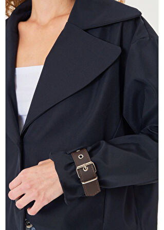 Kruvaze Suya Dayanıklı Trençkot 