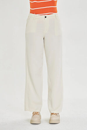 Elastik Bel Bol Paça Soft Pantolon 