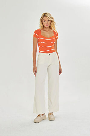 Elastik Bel Bol Paça Soft Pantolon 