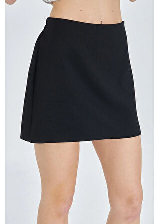Poliviskon Şort Etek 
