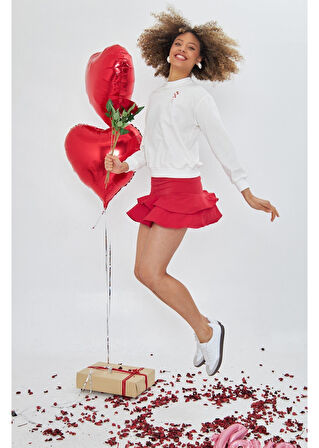 Arkası Yazı Baskılı Sweatshirt 