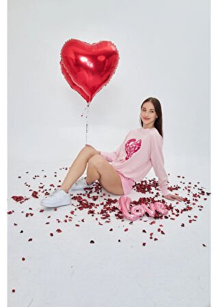 Too Much Baskılı Sweatshirt 