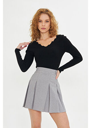 Merdiven Yaka Triko Kazak 