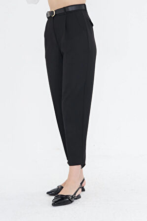 Kemerli Poliviskon Pantolon 