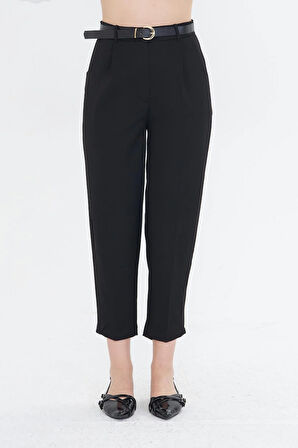 Kemerli Poliviskon Pantolon 