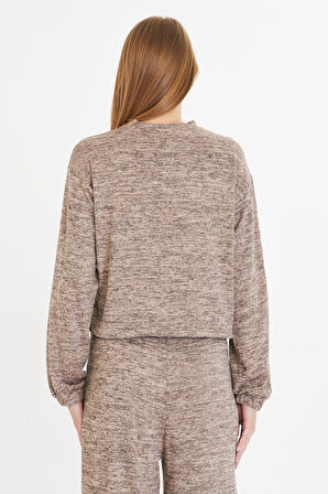 Beli Kuş Gözlü Triko Bluz 