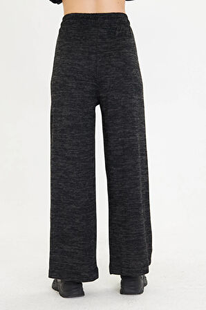 Pileli Beli Lastikli Triko Pantolon 