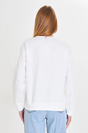 Astroloji Baskılı İki İplik Sweatshirt 