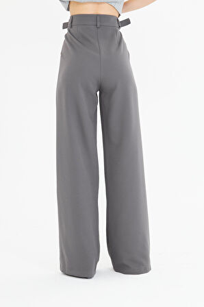 Kemeri Tokalı Atlas Pantolon 