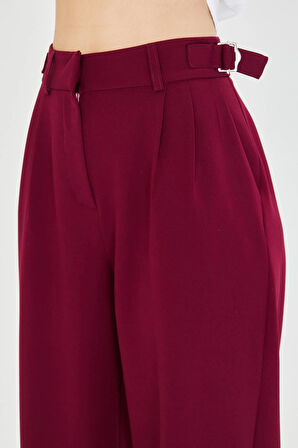 Kemeri Tokalı Atlas Pantolon 