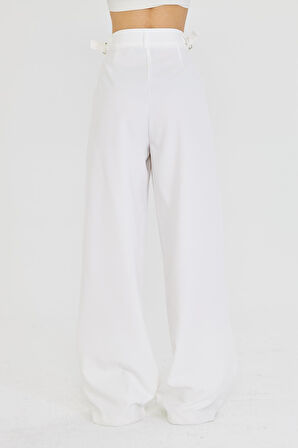 Kemeri Tokalı Atlas Pantolon 