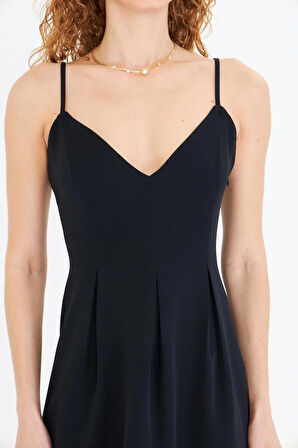 Askılı Mini Elbise 