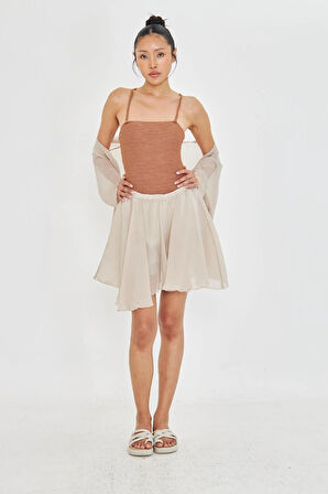 Kırışık Şort Etek