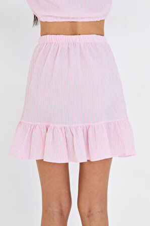 Beli Lastikli Gofre Etek