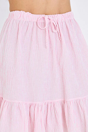 Beli Lastikli Gofre Etek