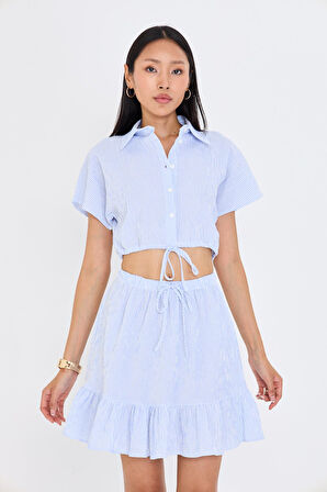 Beli Lastikli Gofre Etek