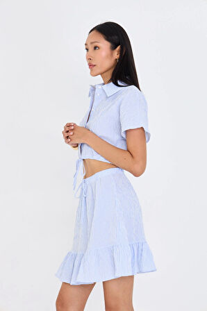 Beli Lastikli Gofre Etek