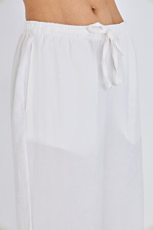 Bağcıklı Yan Cepli Modal Pantolon