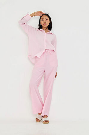 Bağcıklı Yan Cepli Modal Pantolon