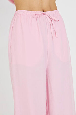 Bağcıklı Yan Cepli Modal Pantolon