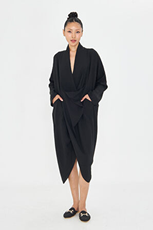 Cepli Düz Bohem Tunik