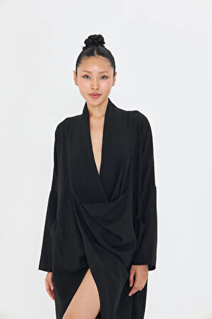 Cepli Düz Bohem Tunik