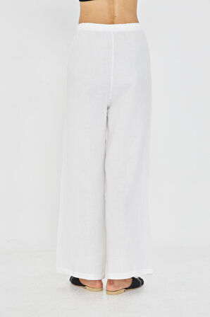 Lastikli Müslin Pantolon