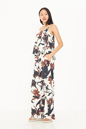 Desenli Modal Pantolon