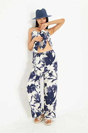 Desenli Modal Pantolon