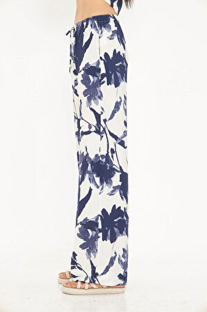 Desenli Modal Pantolon