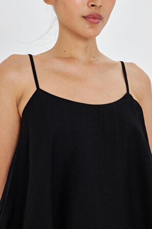 Astarlı Askılı Modal Bluz