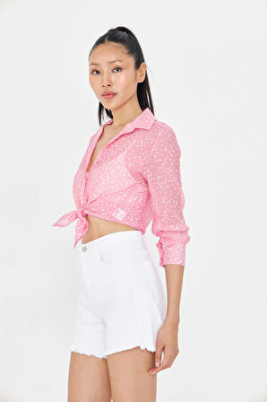 Puantiye Desenli Gömlek