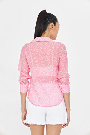 Puantiye Desenli Gömlek