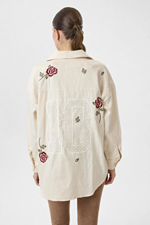 Gül Nakışlı Gömlek